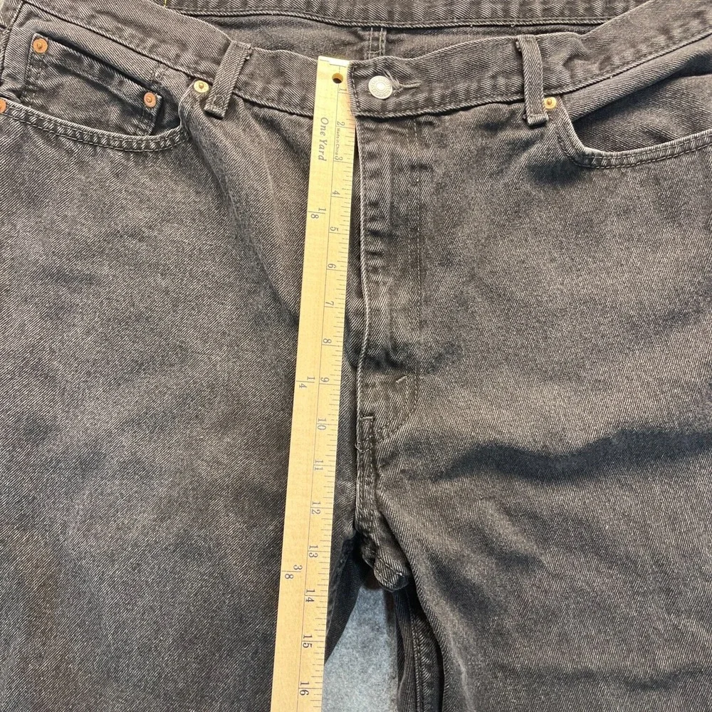 Levis‎ Jeans Men's 44x29 550 Relaxed Fit Straight Leg Black Denim Pants